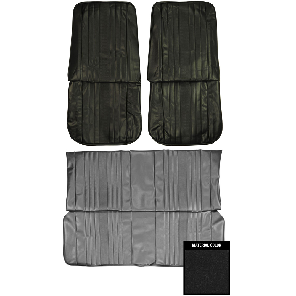1969 Chevrolet Chevelle/Malibu STANDARD FRONT BUCKETS & REAR BENCH SEAT COVER COMPLETE SET (CONVERTIBLE) - SET | IN2903V