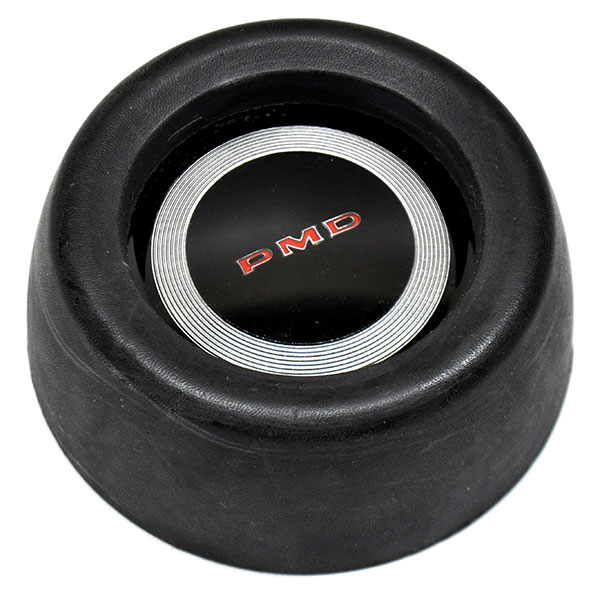 1971 Pontiac GTO/LeMans/Tempest HORN BUTTON BLACK RUBBER (FITS ALL 69-70 WOOD STEERING WHEELS AND 71-72 SPORT CUSHION GRIP STEERING WHEELS. INCLUDES PMD EMBLEM AND METAL RETAINER ON THE INSIDE OF CAP) | ST3359Z