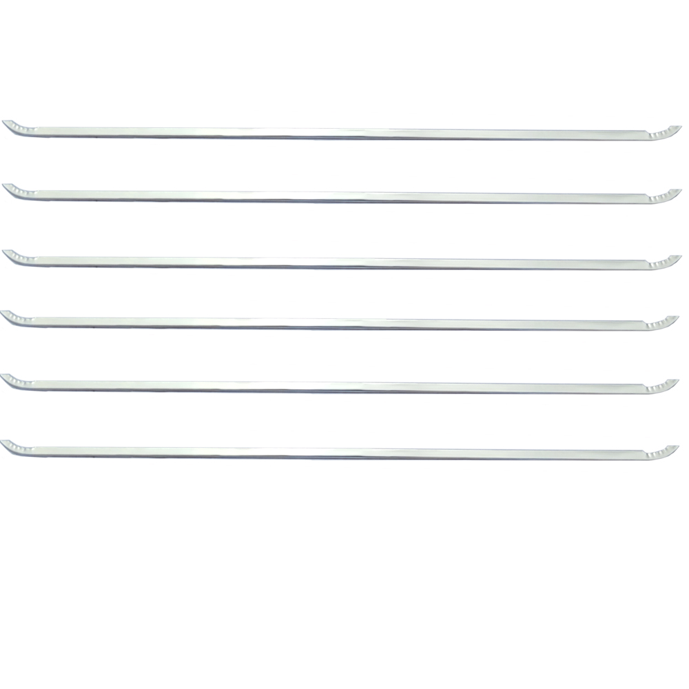 1966 Pontiac GTO/LeMans/Tempest TAIL LAMP STAINLESS MOLDING SET (6 PIECES) - WILL FIT FACTORY GM TAIL LAMP BEZELS OR OUR REPRODUCTION TAIL LAMP BEZELS | XL4213G