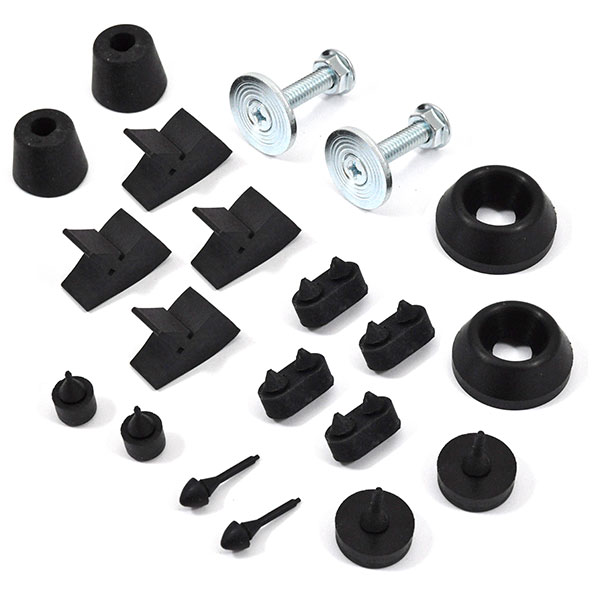 1968 Pontiac GTO/LeMans/Tempest RUBBER BUMPER KIT (INCLUDES 2 HOOD ADJUSTMENT BUMPERS, 4 SIDE OF HOOD BUMPERS, 4 DOOR BUMPERS, 2 TRUNK LID BUMPERS, 2 GAS DOOR BUMPERS & 2 GLOVE BOX BUMPERS) MADE IN THE USA | WS4028G