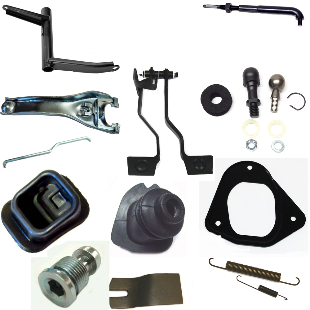 1967 Pontiac GTO/LeMans/Tempest MANUAL TRANSMISSION CONVERSION KIT - KIT INCLUDES: BRAKE AND CLUTCH PEDALS, Z-BAR, CLUTCH PEDAL PUSHROD, PEDAL PUSHROD BOOT & RETAINER, CLUTCH FORK BOOT, CLUTCH FORK, ADJUSTABLE CLUTCH FORK PUSHROD, CLUTCH FORK BALL, CLUTCH RETURN SPRING(S)*, Z-BAR FRAME BRACKET, Z-BAR HARDWARE KIT (CONTAINING AN ENGINE BALL STUD, FRAME SIDE BALL STUD, 1 RETAINER, 1 FELT WASHER AND 2 NYLON BUSHINGS) | MT3181Z