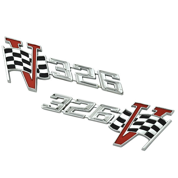 1964 Pontiac GTO/LeMans/Tempest LEMANS 326 V FLAGS FENDER EMBLEM - PR | EM2128G