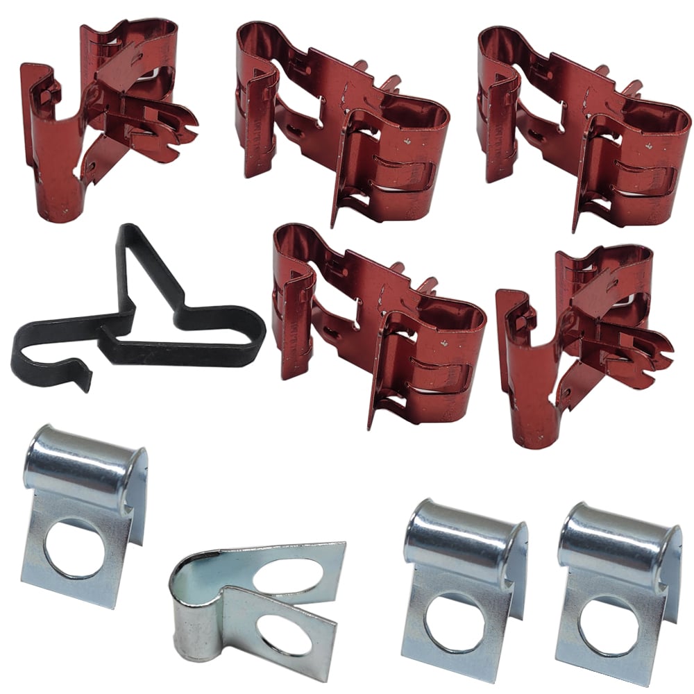 1967 Pontiac GTO/LeMans/Tempest BRAKE LINE CLIP KIT COMPLETE SET - 9 PIECES | BR1328Z