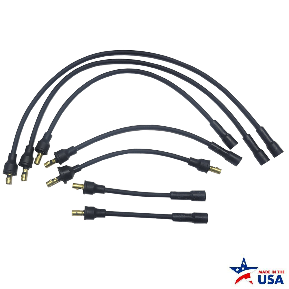 1965 Pontiac GTO/LeMans/Tempest 1-Q-65  SPARK PLUG WIRE SET, L6, ALL | 2022-651