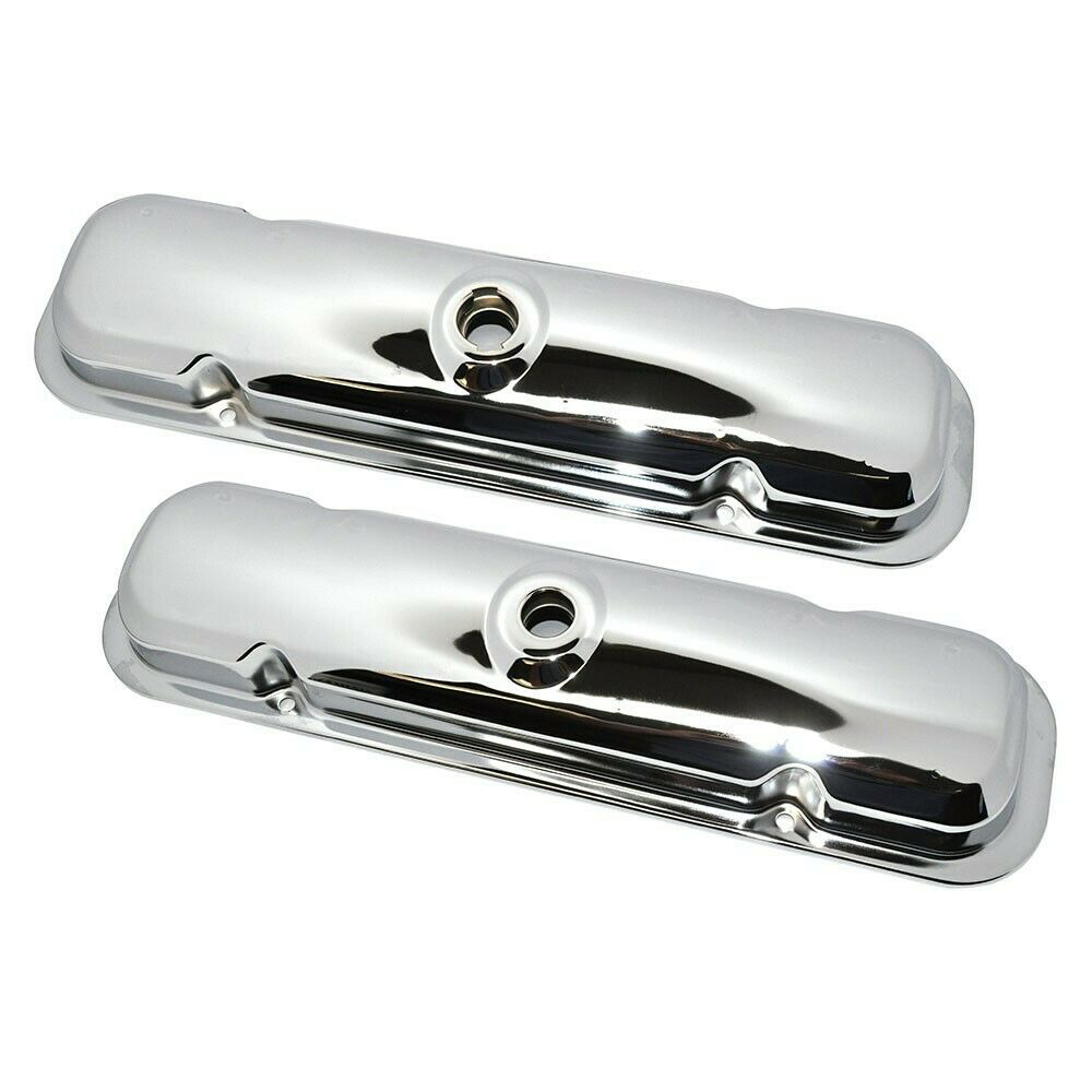 1979 Pontiac GTO/LeMans/Tempest VALVE COVERS CHROME WITH DRIPPERS PR GM 4900227 Pontiac
