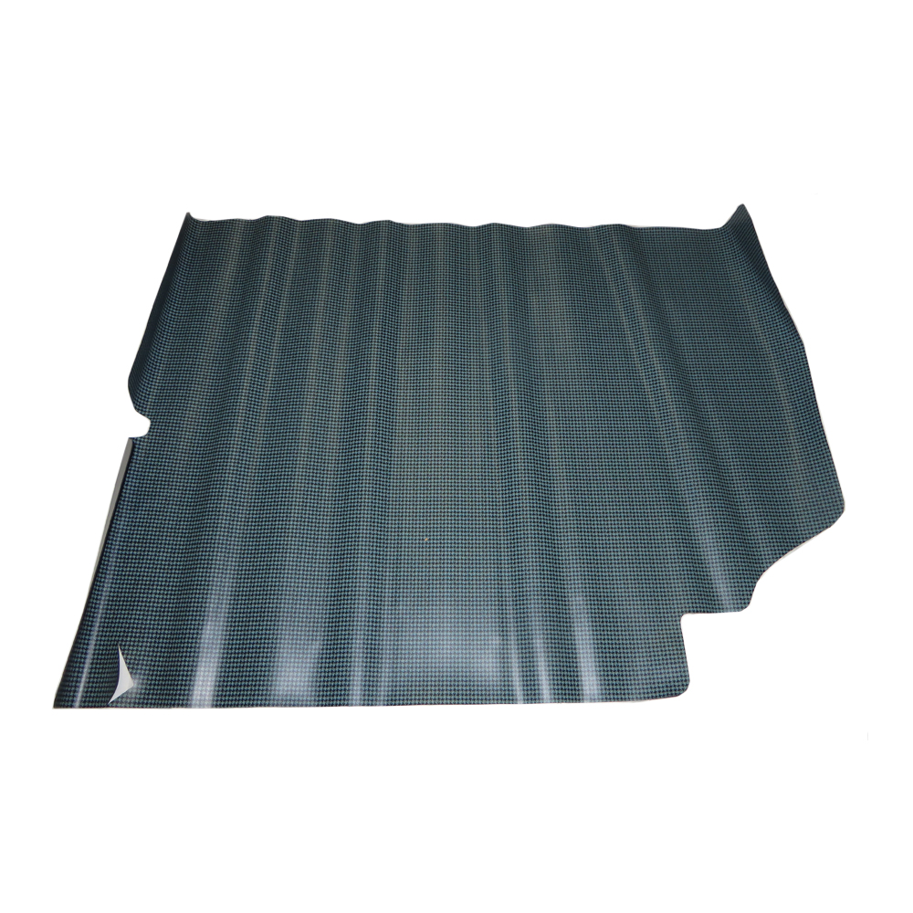 1968 Pontiac GTO/LeMans/Tempest TRUNK MAT - RUBBER/VINYL AQUA/BLACK HOUNDSTOOTH | TR3562G