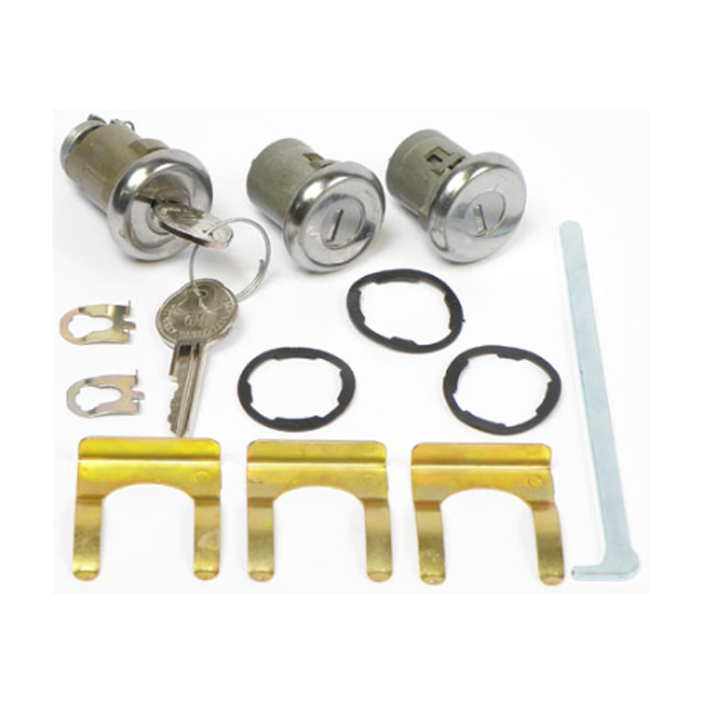1968 Pontiac GTO/LeMans/Tempest DOOR & TRUNK LOCK KIT - ORIGINAL KEY 135A | KL3559Z