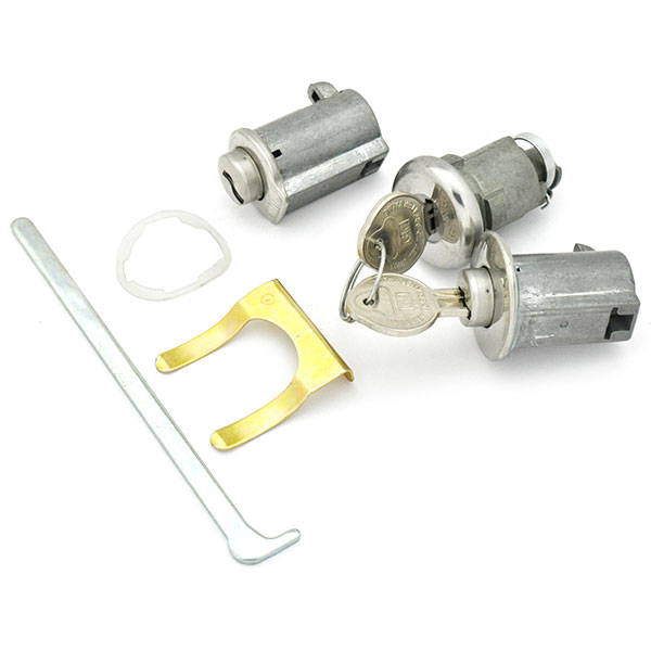 1965 Pontiac GTO/LeMans/Tempest CONSOLE, GLOVE & TRUNK LOCK KIT (ORIGINAL KEYS) PY171AG | KL3132G