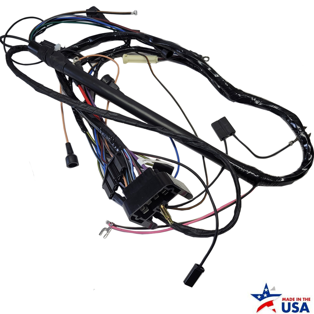 1968 Pontiac GTO/LeMans/Tempest ENGINE HARNESS, V8, WITH A/C AND RAM AIR EXHAUST | PL40625