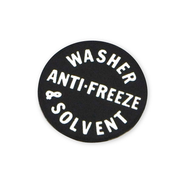 1967 Pontiac GTO/LeMans/Tempest  KLEERVIEW/OPTIKLEEN WINDSHIELD WASHER FILLER BOTTLE CAP DECAL (DT0056) | DC1858G