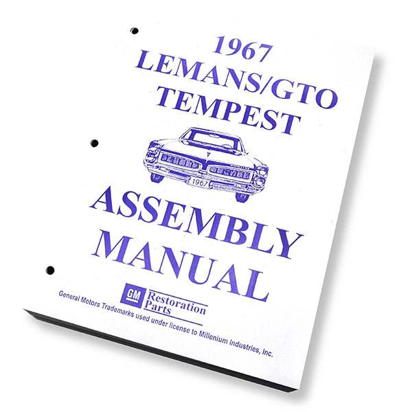 1967 Pontiac GTO/LeMans/Tempest FACTORY ASSEMBLY MANUAL | BK1068G