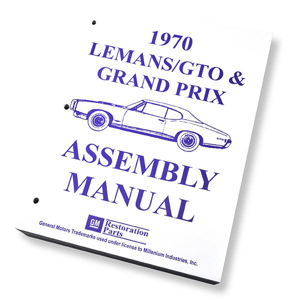 1970 Pontiac GTO/LeMans/Tempest FACTORY ASSEMBLY MANUAL | BK1069G