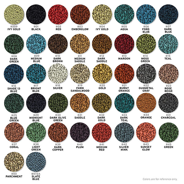 1964 Buick Skylark/GS/Regal/GN PRESS MOLDED CARPET - 80/20 ORIGINAL LOOP BLEND WITH HEEL PAD, GROMMET AND JUTE BACKING (ALL) | IN3151A