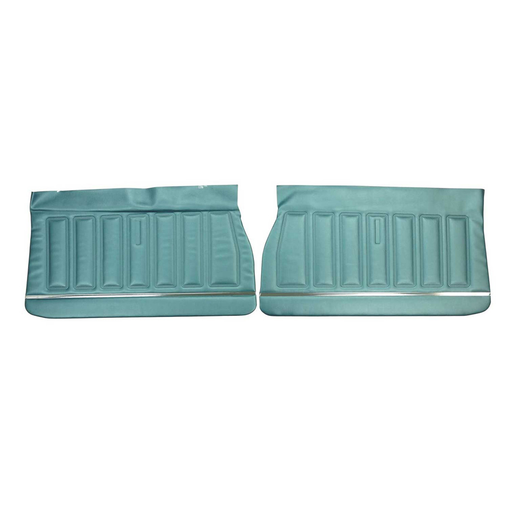 1968 Buick Skylark/GS/Regal/GN FRONT DOOR PANELS BUICK STANDARD (PUI UNASSEMBLED) BLACK - PR | IN2281S