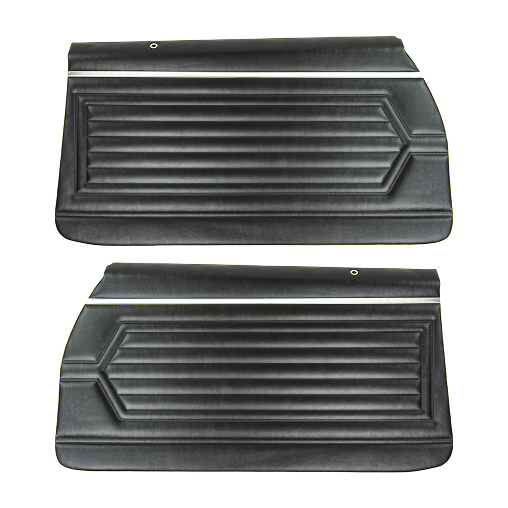 1972 Buick Skylark/GS/Regal/GN FRONT DOOR PANELS STANDARD WITH HORIZONTAL PLEATS - FITS ALL 71 & 1972 BENCH WITHOUT CENTER ARMREST MODELS ONLY (PUI ASSEMBLED) - PR | IN2289S