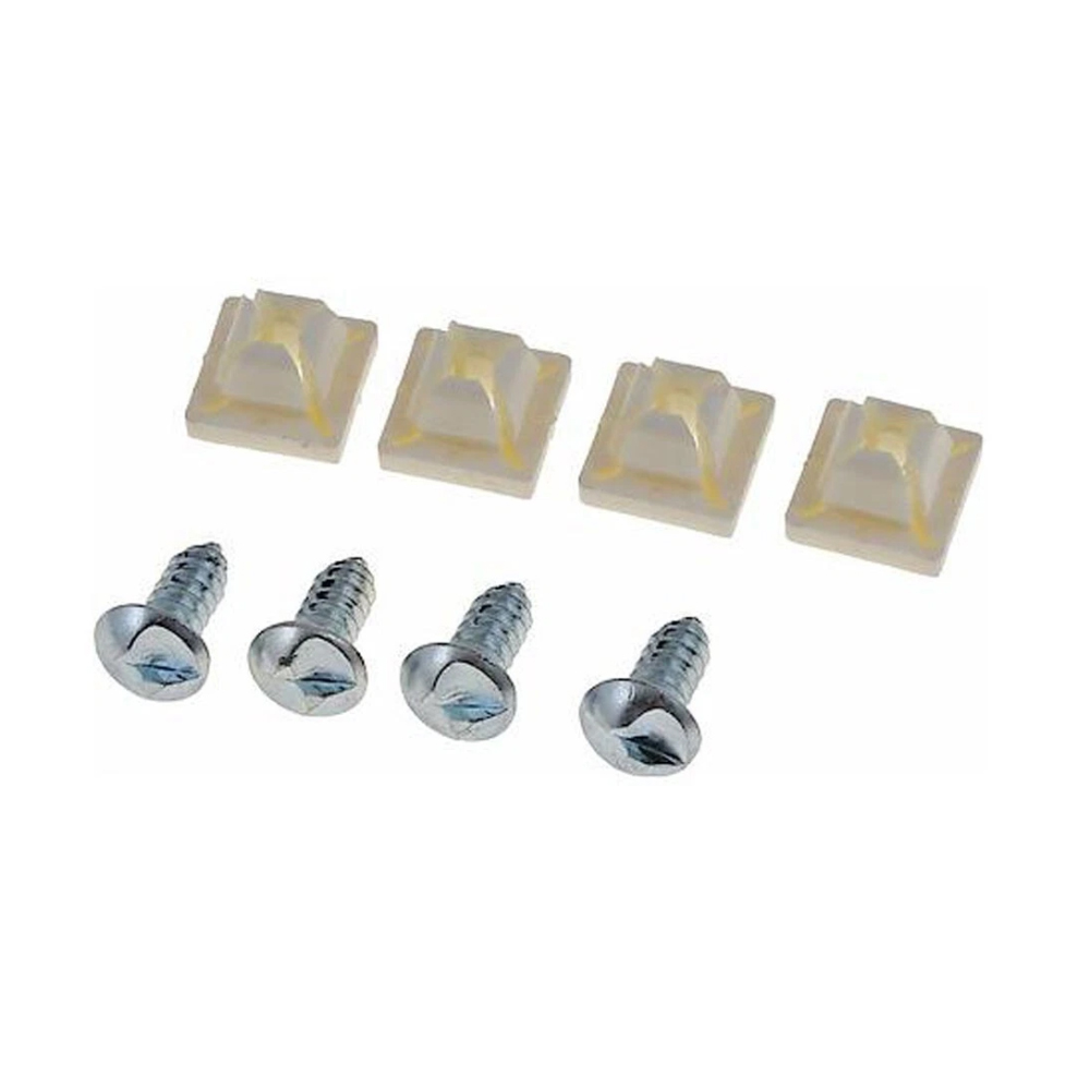 1961 Buick Skylark/GS/Regal/GN FRONT OR REAR LICENSE PLATE RETAINERS AND SCREW KIT (ROUND HEAD) | BP2121Z
