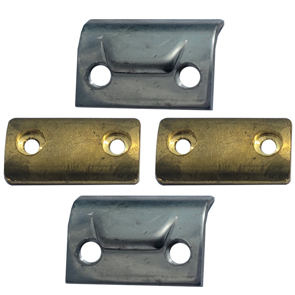 1968 Buick Skylark/GS/Regal/GN WEDGE DOOR JAMB KIT 4 PIECE BRASS & STAINLESS PLATE | CV1763Z