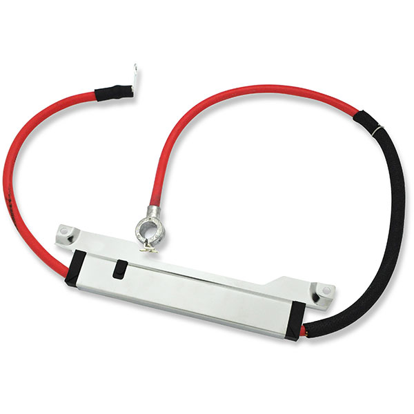 1969 Buick Skylark/GS/Regal/GN S BATTERY CABLE, POSITIVE, WITH INSULATOR BLOCK AND MOUNTING BRACKET, V8, 400/455/ C.I. (SPRING RING CABLE) | 13300