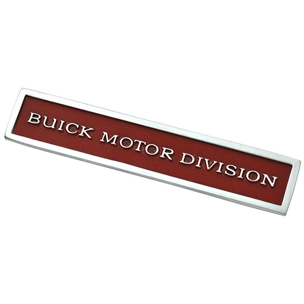 1972 Buick Skylark/GS/Regal/GN FRONT FENDER EMBLEM - 'BUICK MOTOR DIVISION' GM 1234650 | 1234650