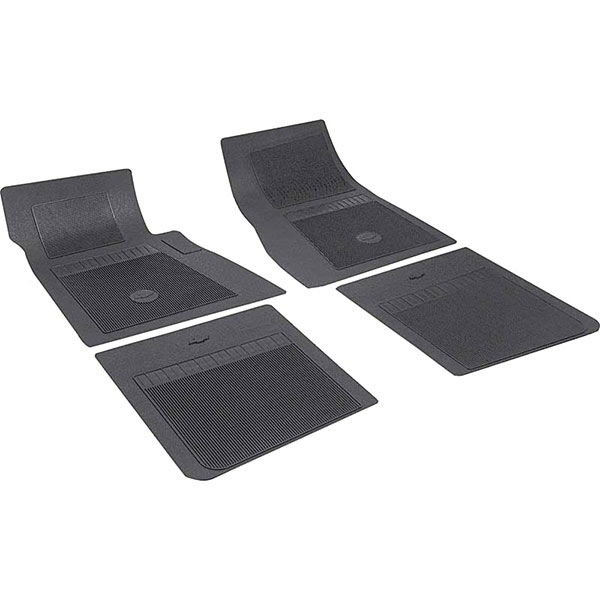 1968 Chevrolet Chevelle/Malibu BLACK FLOOR MAT SET RUBBER Chevrolet