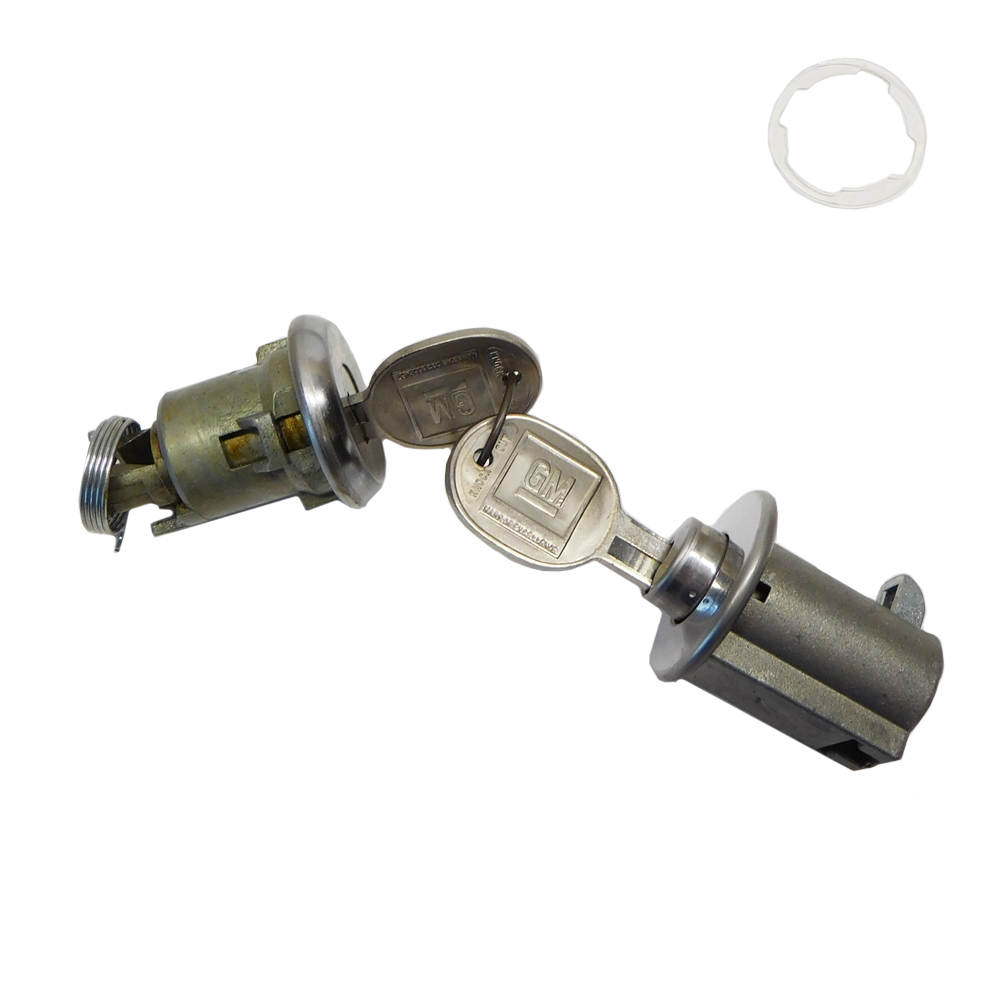 1962 Buick Skylark/GS/Regal/GN GLOVEBOX & TRUNK LOCK KIT - LATER KEY 195 | KL2632S