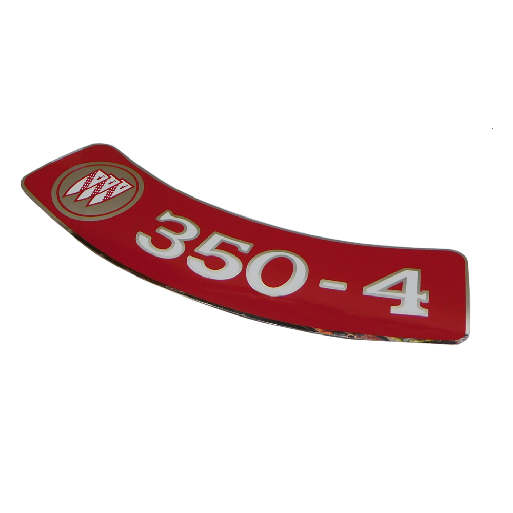 1970 Buick Skylark/GS/Regal/GN BUICK 350-4V AIR CLEANER DECAL LARGE (DB0009) | DC1576S