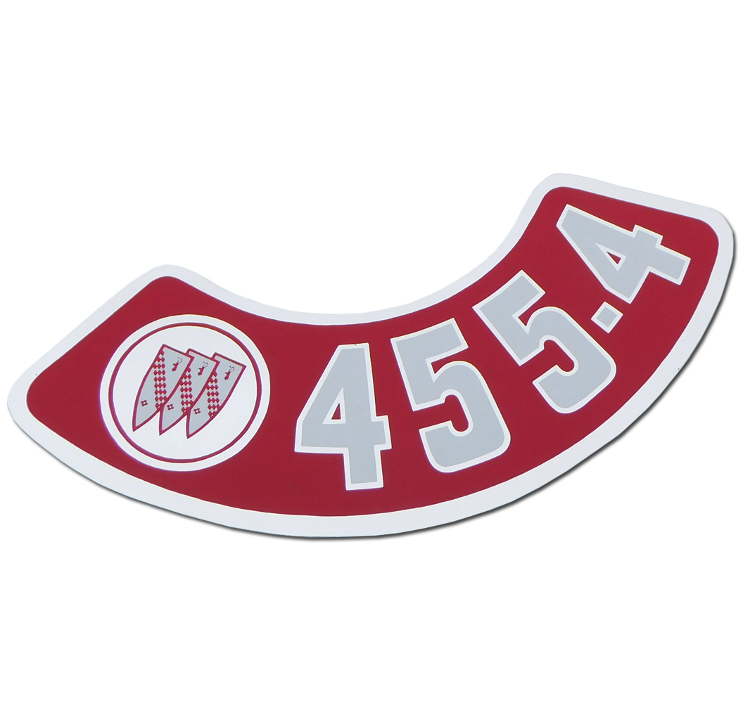 1974 Buick Skylark/GS/Regal/GN BUICK 455-4V AIR CLEANER DECAL (DB0014) | DC1580S