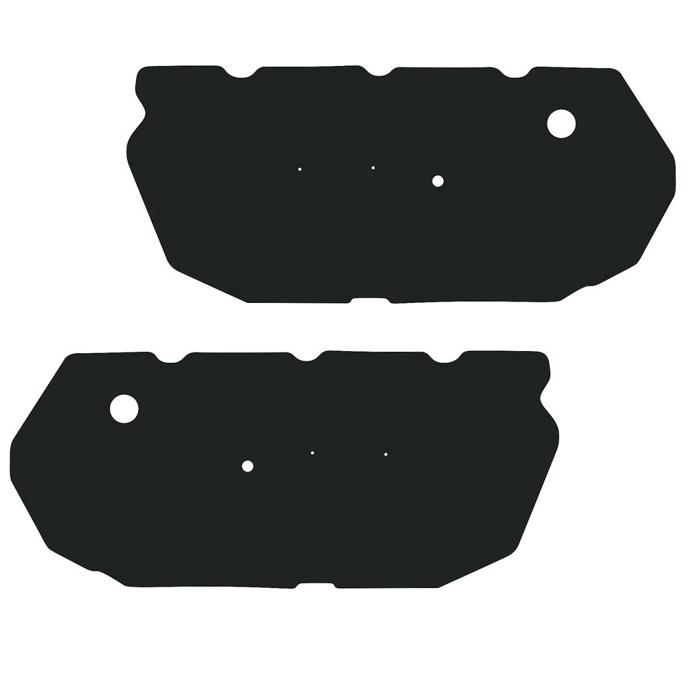 1967 Pontiac Firebird/TransAm FRONT WATERSHIELD 2 PC SET - CONVERTIBLE | IN2802F