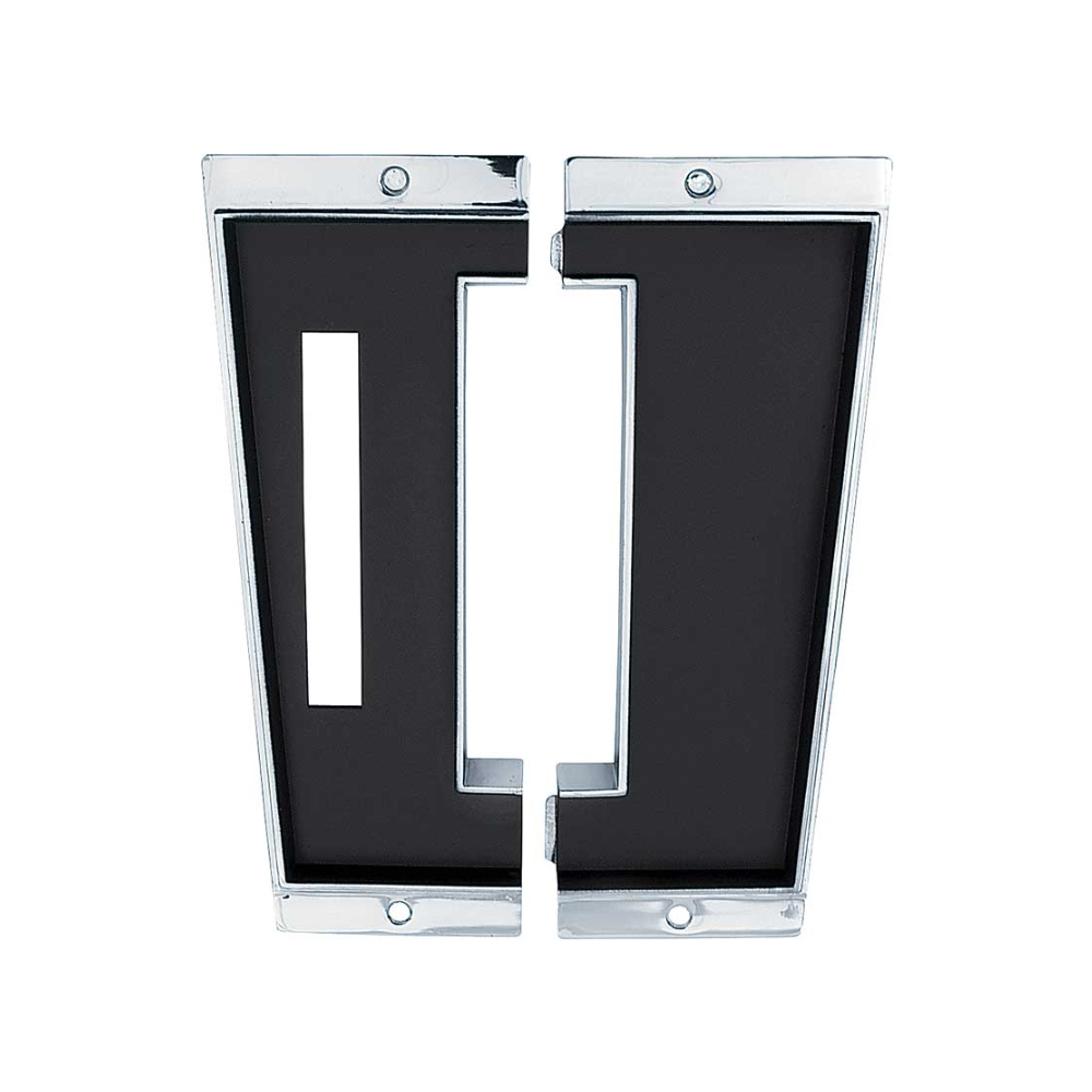 1971 Chevrolet Nova/Chevy II CONSOLE SHIFTER TOP PLATE CHROME AND BLACK - AUTO TRANS | CP1661Z