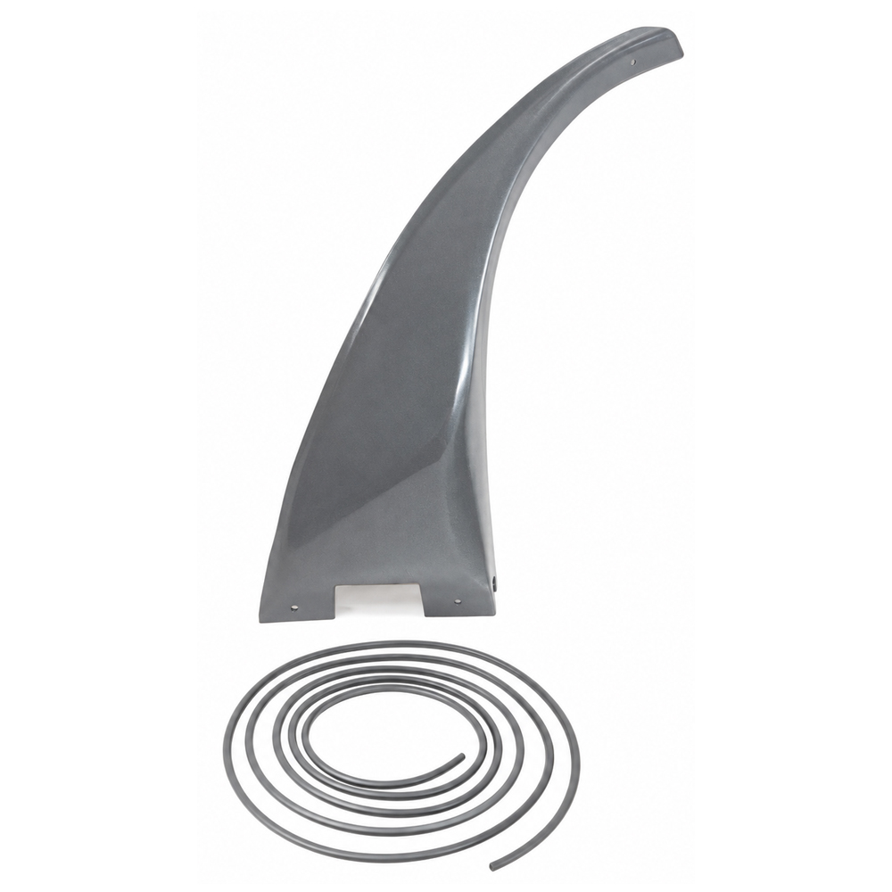 1974 Pontiac Firebird/TransAm REAR QUARTER FLARE WITH WELTING (GRAY ABS PLASTIC) - LH - GM # 526830 MADE IN THE USA | BP1321F