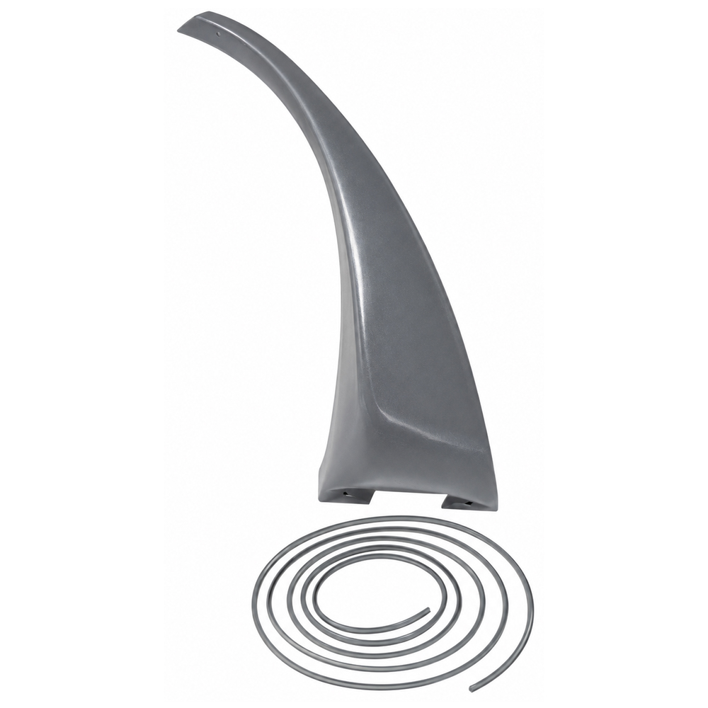 1973 Pontiac Firebird/TransAm REAR QUARTER FLARE WITH WELTING (GRAY ABS PLASTIC) - RH - GM # 526829 MADE IN THE USA | BP1322F