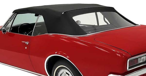 1967 Pontiac Firebird/TransAm CONVERTIBLE TOP WITHOUT PLASTIC WINDOW - BLACK | CV1587F