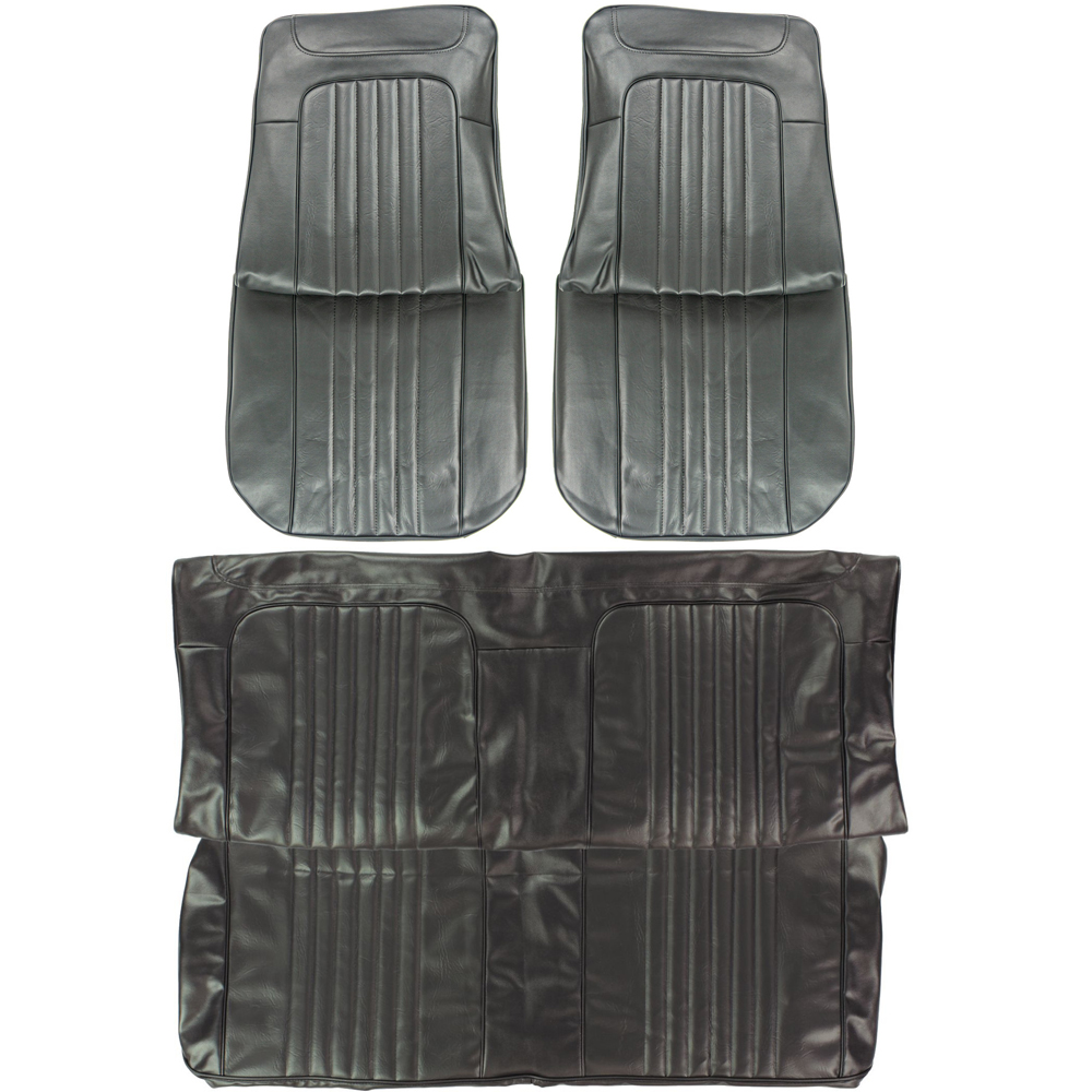 1971 Chevrolet Chevelle/Malibu STANDARD FRONT BUCKETS & REAR BENCH SEAT COVER COMPLETE SET (CONVERTIBLE) - SET | IN2909V