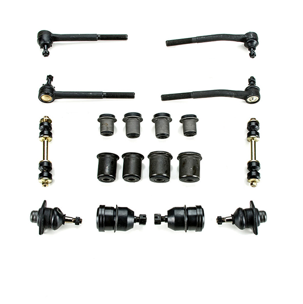 1979 Pontiac Firebird/TransAm FRONT END REBUILD KIT INCLUDES RH AND LH INNER TIE ROD ENDS (INCLUDES 2 OUTER TIE ROD ENDS, 2 INNER TIE ROD ENDS, 2 UPPER BALL JOINTS, 2 LOWER BALL JOINTS, 4 UPPER CONTROL ARM BUSHINGS, 2 FRONT LOWER CONTROL ARM BUSHINGS, 2 FRONT REAR LOWER CONTROL ARM BUSHINGS AND 2 SWAY BAR BUSHING END LINK KITS) | SU3468F