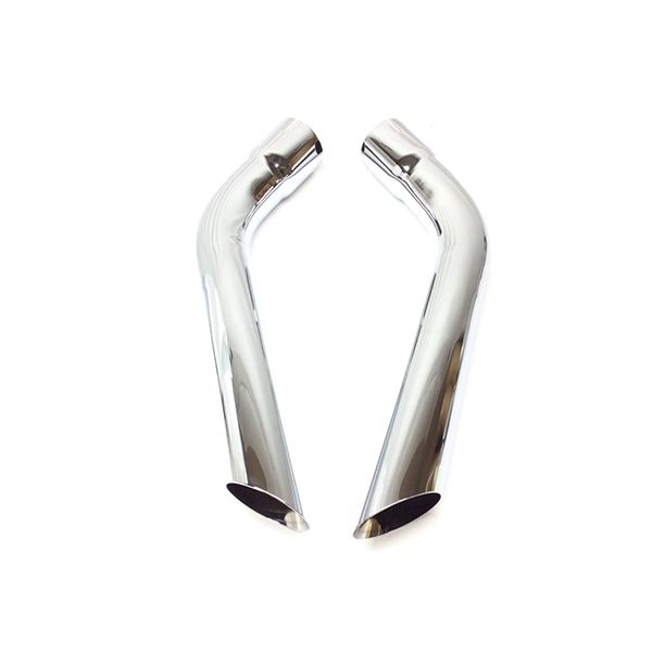 1975 Pontiac Firebird/TransAm EXHAUST EXTENSIONS - CHROME (45 DEGREE TIP) - LONGER THAN ABOVE - PR | EX2505F