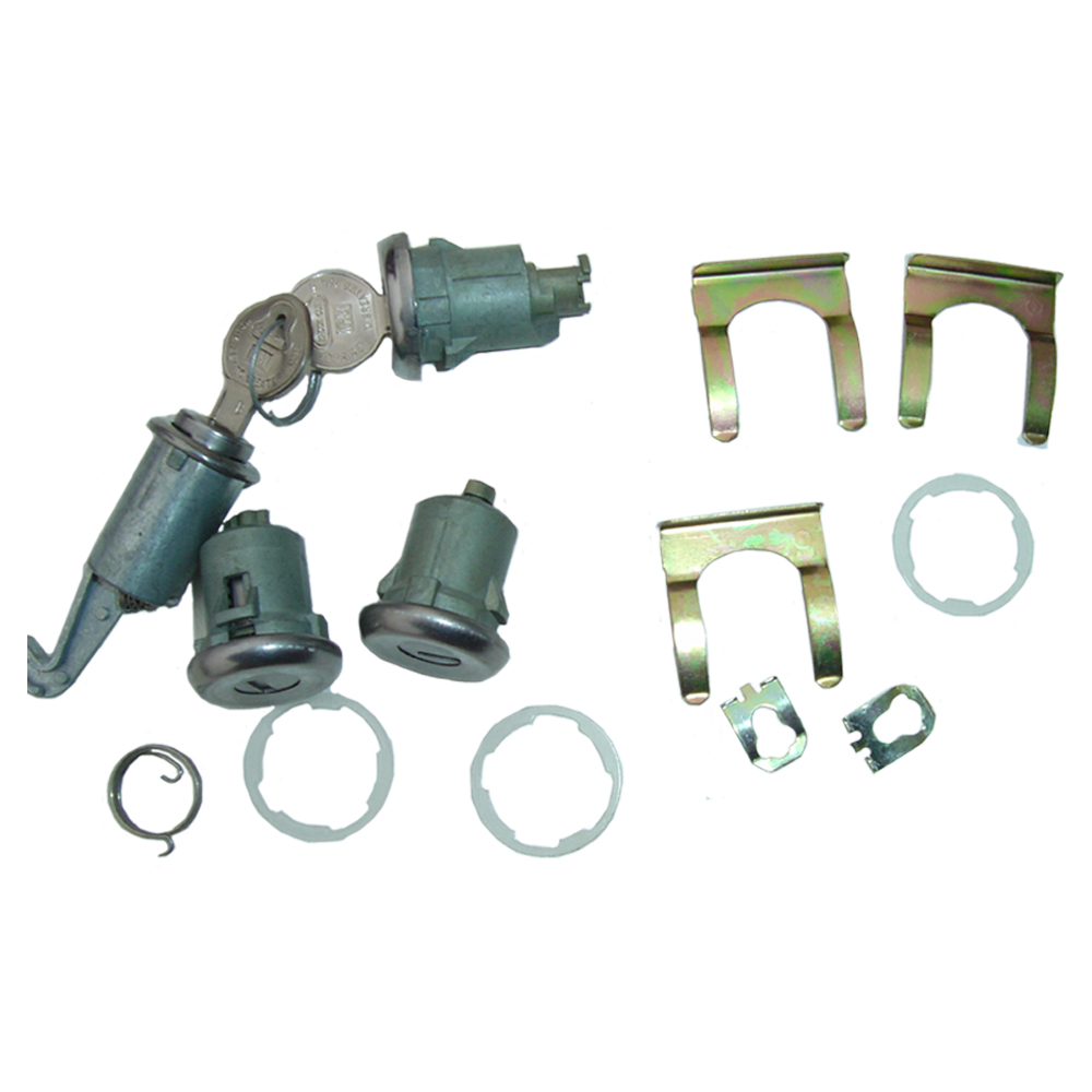 1968 Pontiac Firebird/TransAm GLOVEBOX, TRUNK & DOOR LOCK KIT - ORIGINAL KEY 129A | KL0140Z