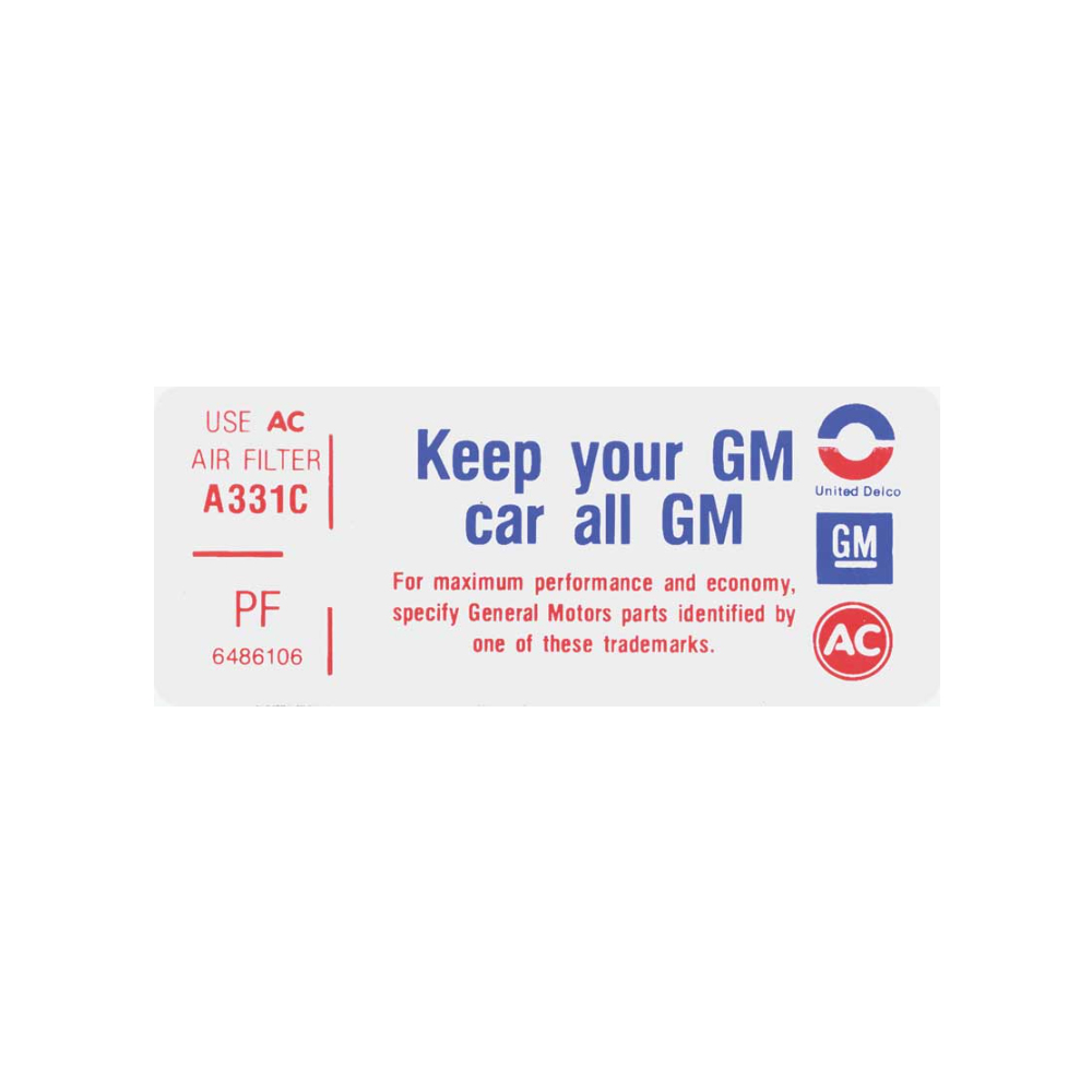 1973 Pontiac Firebird/TransAm 350-4V KEEP YOUR GM CAR ALL GM (DT0640) | DC1726F