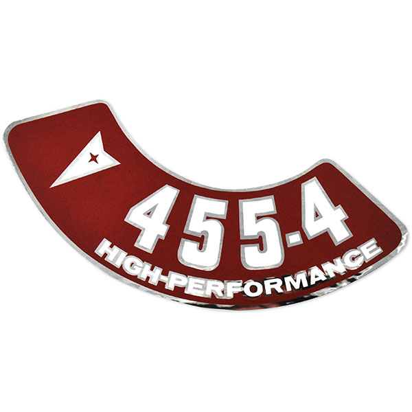 1972 Pontiac Firebird/TransAm 455-4V HIGH PERFORMANCE AIR CLEANER DECAL EACH | DT0319