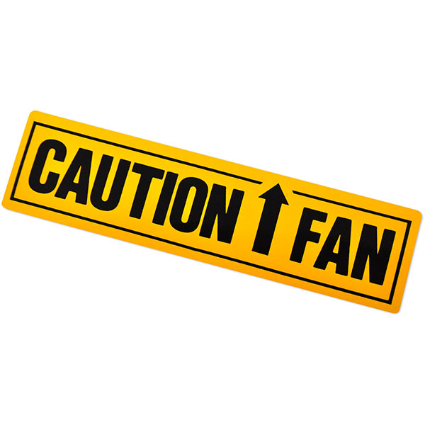 1981 Pontiac Firebird/TransAm TURBO 4.9 CAUTION FAN DECAL GM 10013630 | DT0570