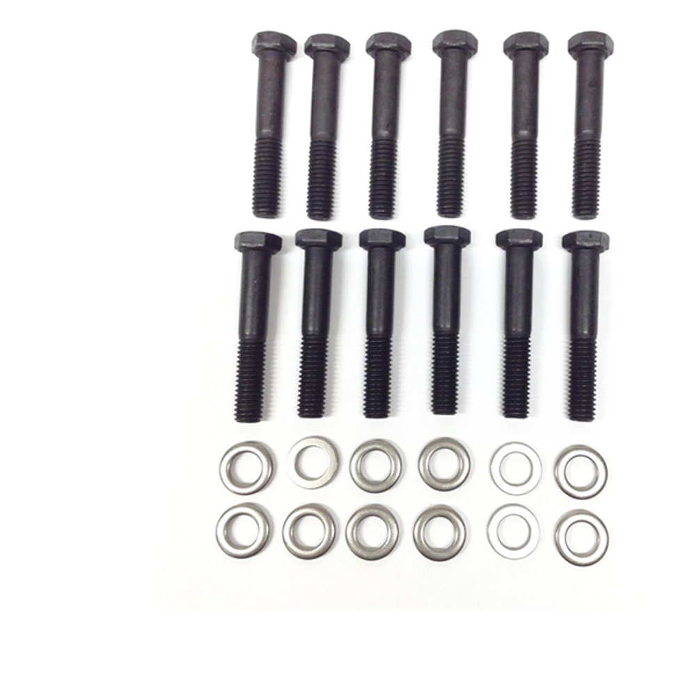 1967 Chevrolet Corvette EXHAUST MANIFOLD BOLT & STAINLESS STEEL WASHER SET SMALL BLOCK ENGINE