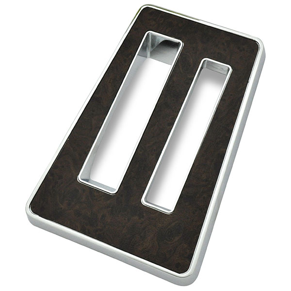1969 Pontiac Firebird/TransAm UPPER SHIFT PLATE FOR AUTOMATIC TRANS POWERGLIDE (CORRECT BURLWOOD INCLUDED WITH TOP PLATE) | CP1498F