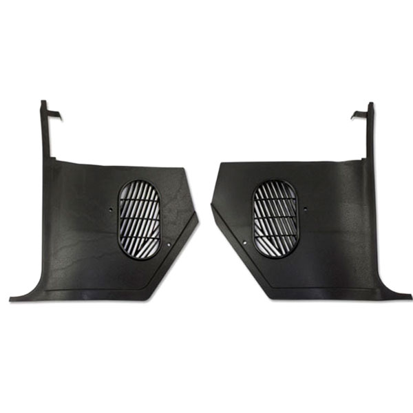 1966 Pontiac GTO/LeMans/Tempest KICK PANELS (BLACK) WITHOUT A/C - PAIR | IN3260A