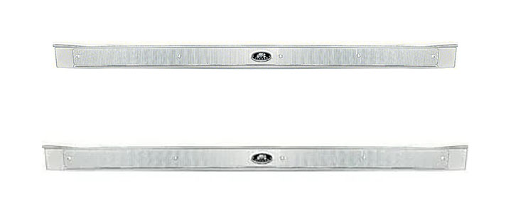 1967 Pontiac Full Size DOOR SILL PLATE; 2 DOOR; PAIR; GM LICENSED. | IN3017P