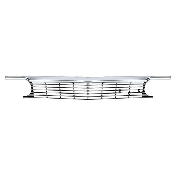 1966 Chevrolet Impala/Caprice/Bel Air UPPER FRONT GRILL ASSEMBLY; STAMPED ALUMINUM 3869745 | GH2789P