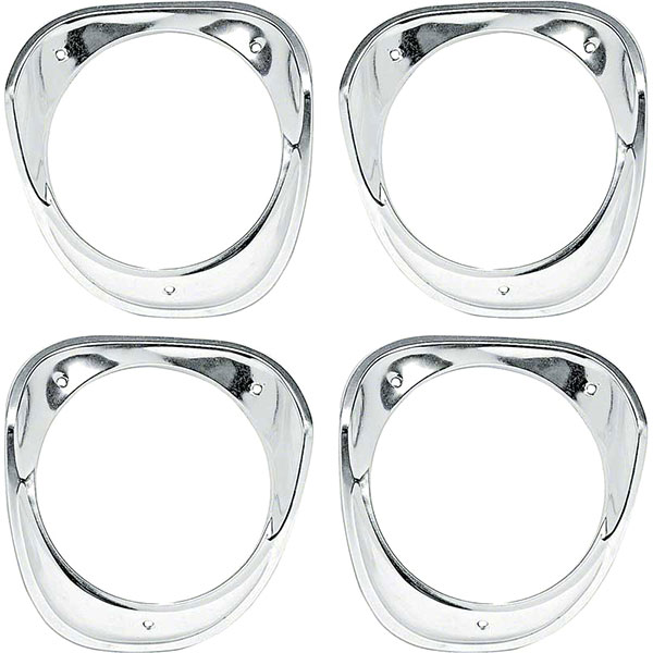 1963 Chevrolet Impala/Caprice/Bel Air HEADLAMP BEZEL - 4 PIECE SET | GH2811P