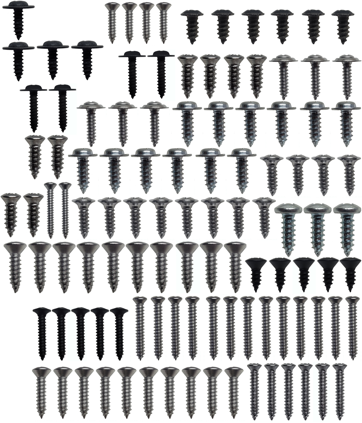 1970 Chevrolet Impala/Caprice/Bel Air INTERIOR SCREW KIT FOR 2 DOOR (1105) | HB2910P