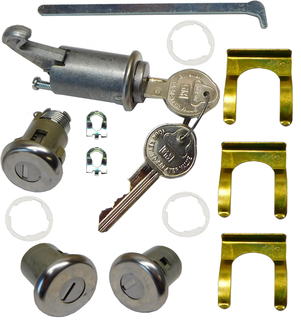 1964 Chevrolet El Camino GLOVEBOX, TRUNK & DOOR LOCKS - ORIGINAL 152A | KL3585V
