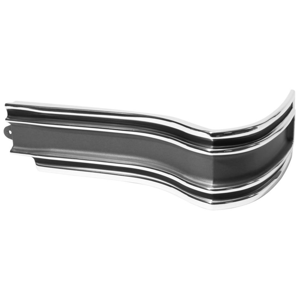 1965 Chevrolet Impala/Caprice/Bel Air CORNER MOLDING RH GRAY/BLACK INSERT (SS) | XP5086P