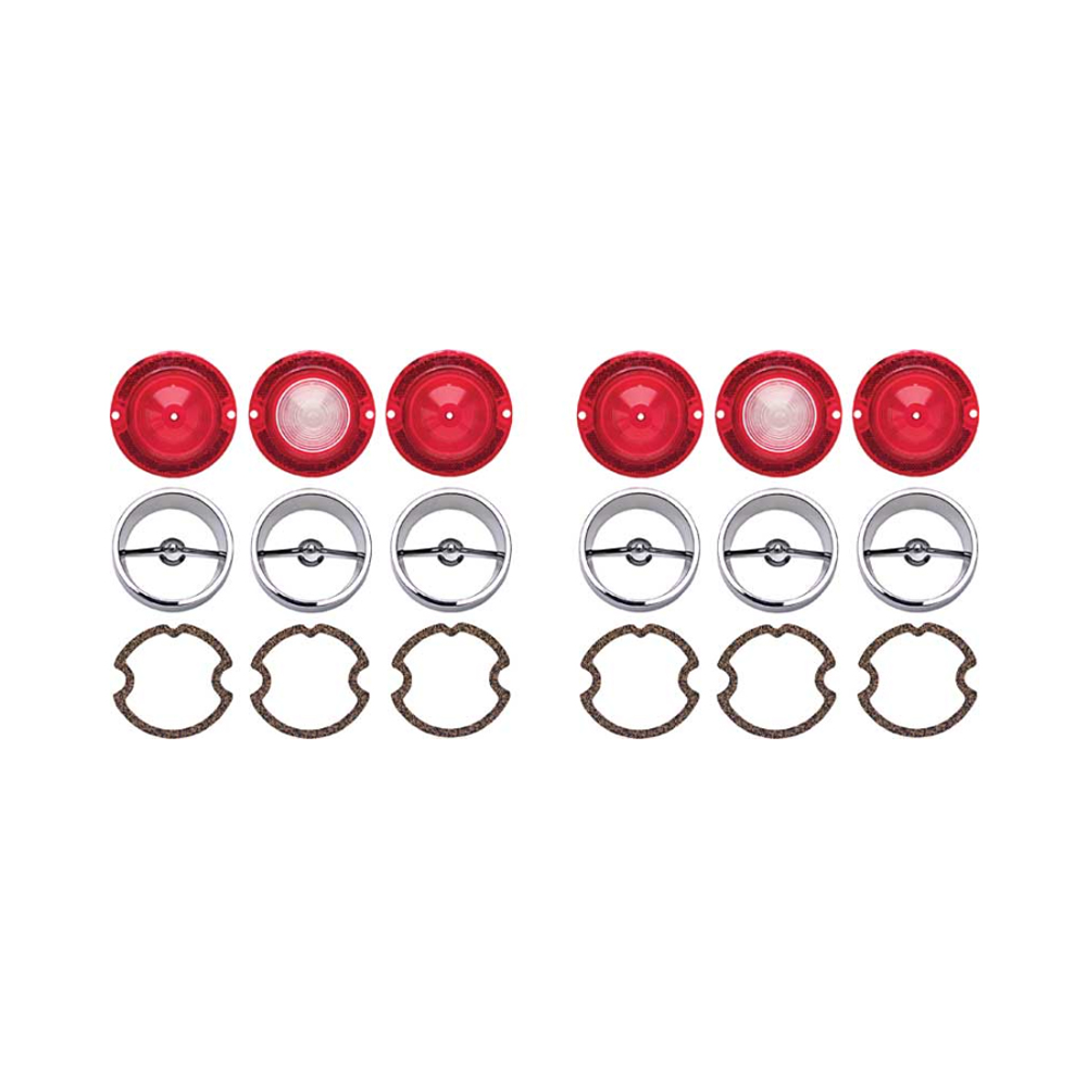 1963 Chevrolet Impala/Caprice/Bel Air TAIL LIGHT LENS SET | XL4963P
