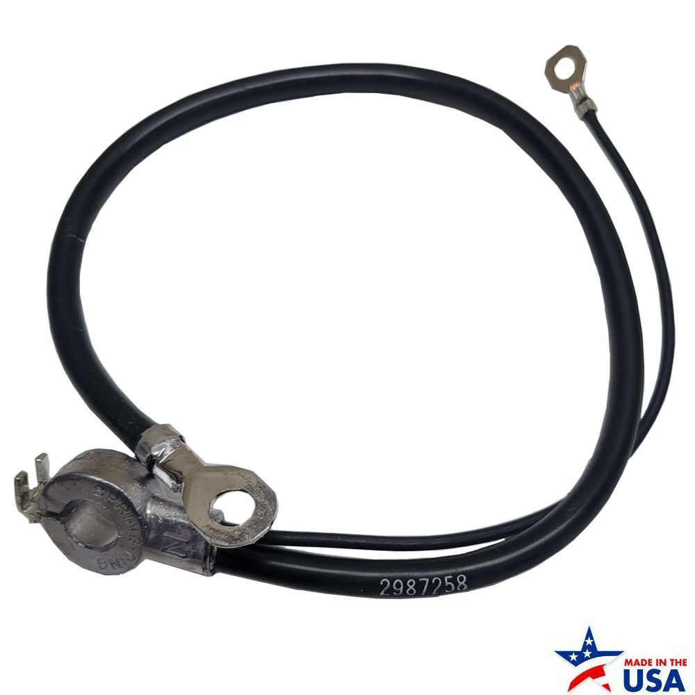 1967 Chevrolet Impala/Caprice/Bel Air S  BATTERY CABLE, NEGATIVE, 283-327 C.I., WITH A/C | 06805